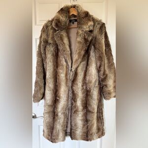 Lulu's Brown Teddy Jacket Plush Faux Fur